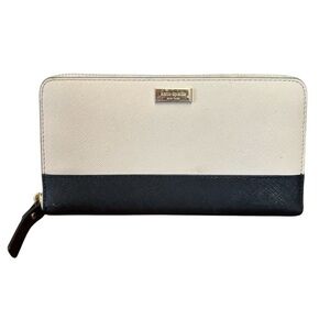 Kate Spade White and Black Bi-Color Wallet